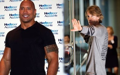 Dwayne Johnson y el director Michael Bay el proyecto indie de Michael Bay