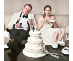 Jason Segel y Emily Blunt en The five year engagement