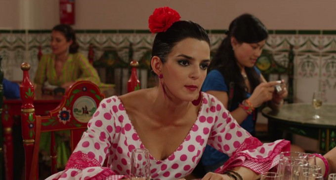 Clara Lago vestida de flamenca